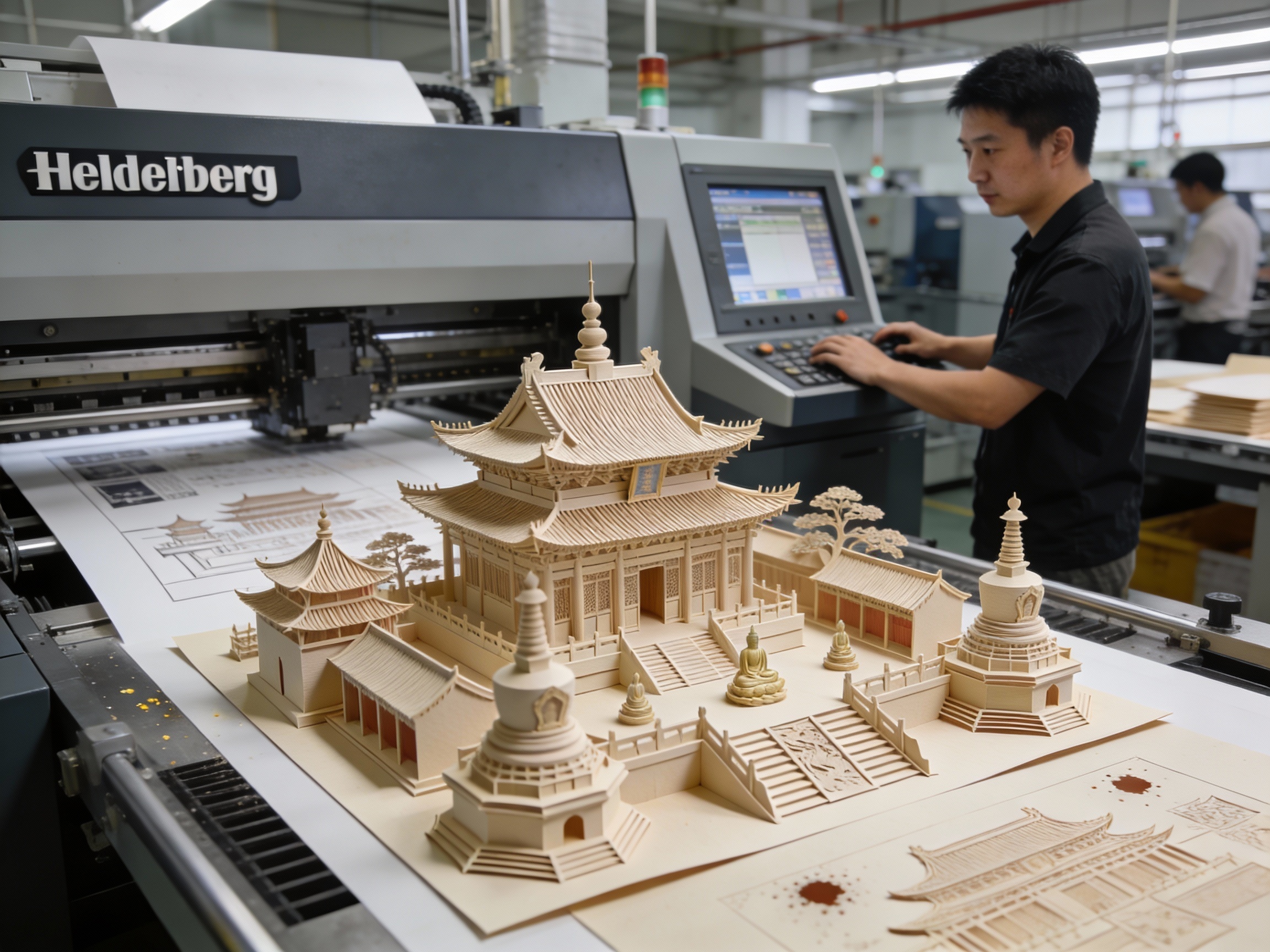 《浮光梵净》立体纸雕：当非遗工美遇上基因印刷的匠心智造