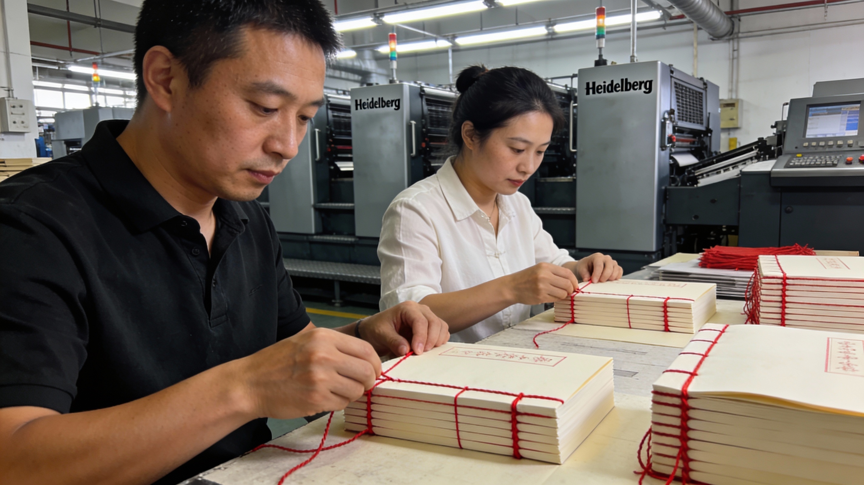 手缝线装工艺：基因印刷让千年装订技艺在现代工厂重生
