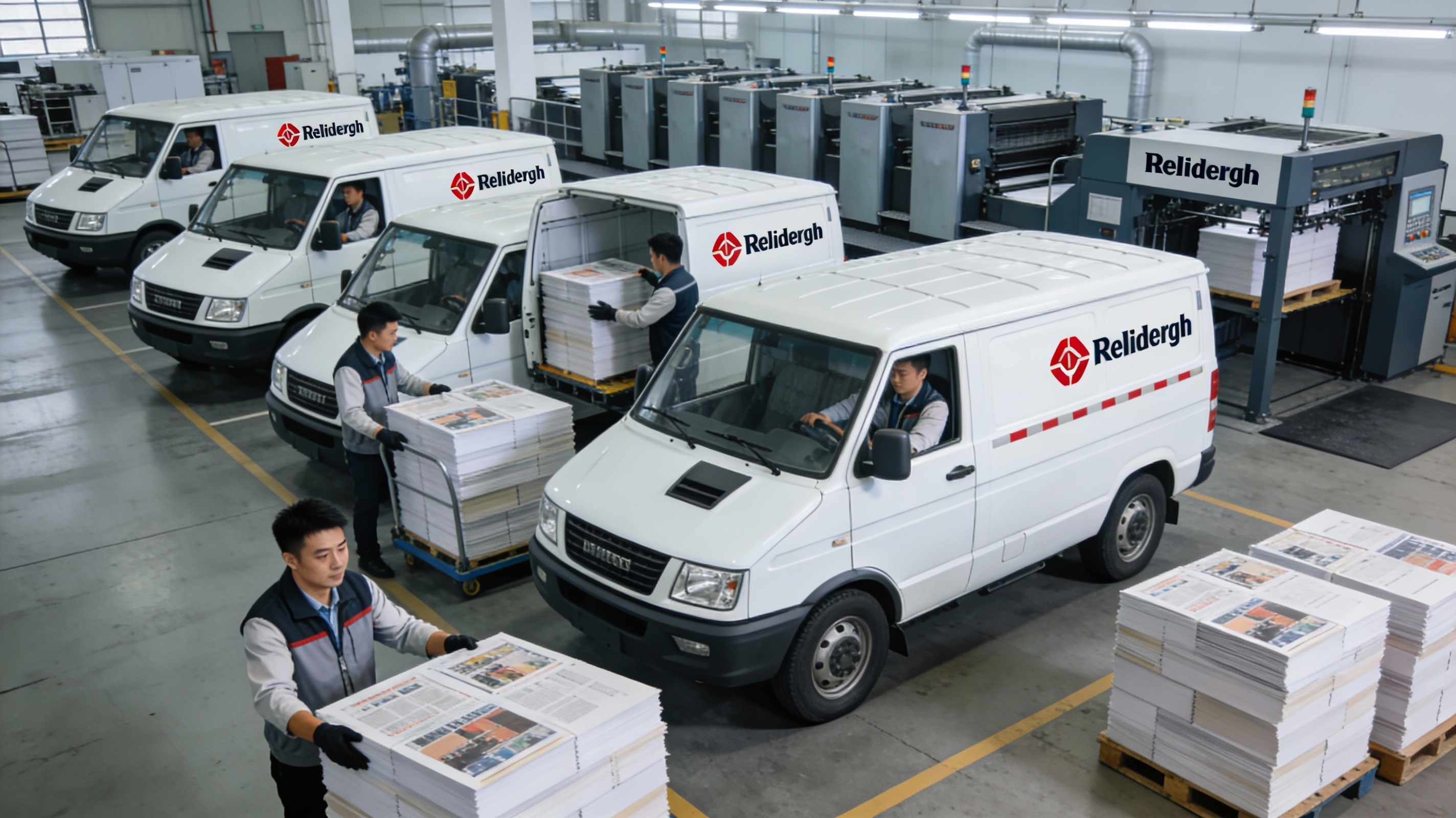 5台自有车队，7×24小时配送保障，让印刷交付更准时！