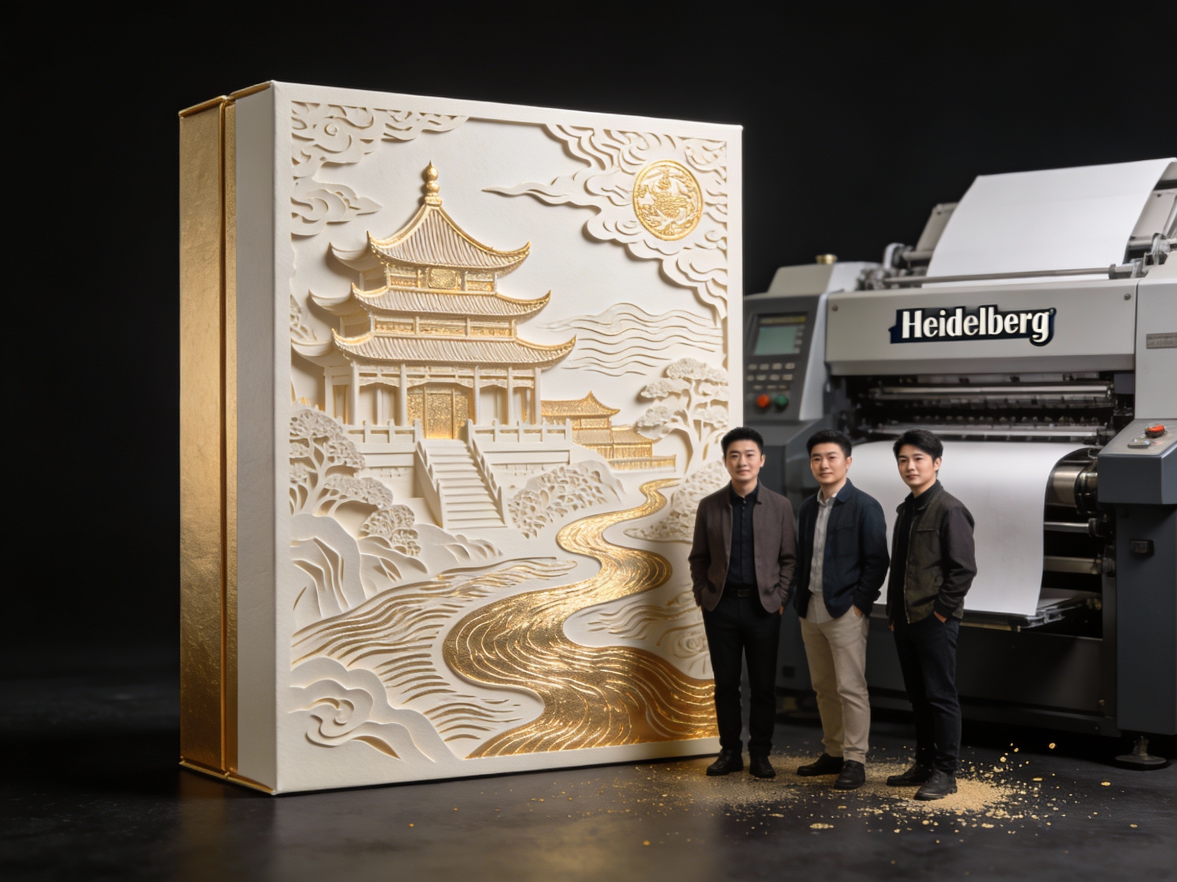 鹳雀诗境礼盒：当非遗工美遇见顶级印刷工艺，基因印刷斩获印记太原银奖