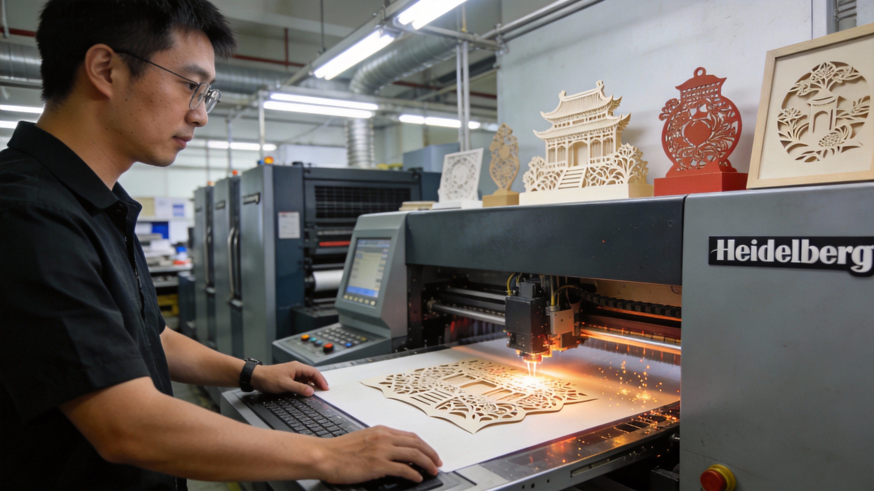 紙雕藝術(shù)與印刷技術(shù)的完美融合：基因印刷文創(chuàng)探秘