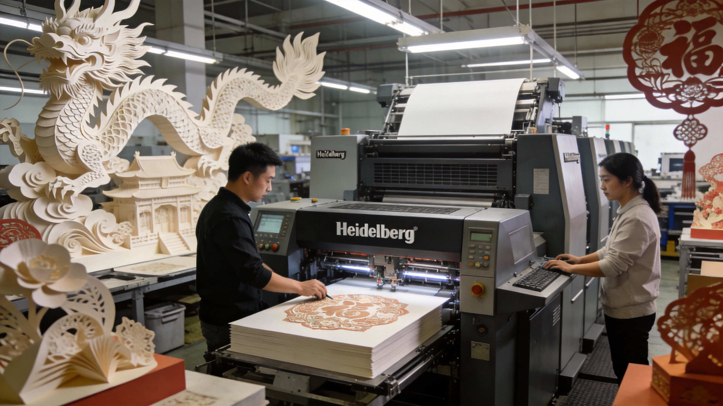 紙雕藝術(shù)遇上印刷科技：看基因印刷如何用29年匠心打造文創(chuàng)破圈新范式